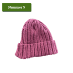 roze wollen muts